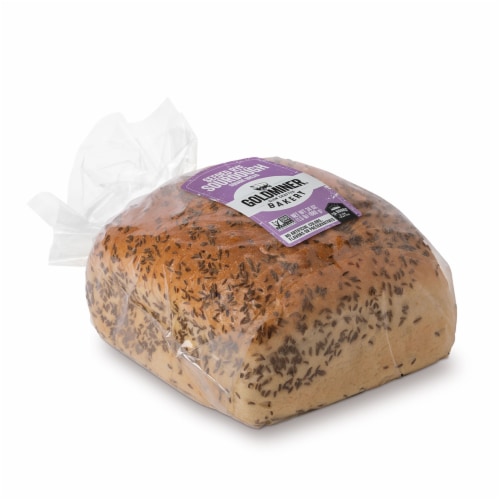 Goldminer California Sourdough Seeded Rye Square Bread Perspective: left