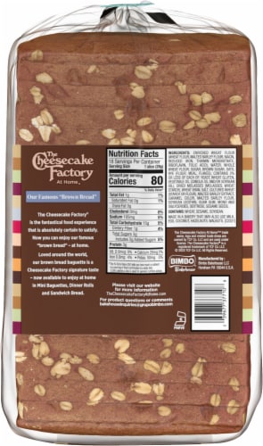 The Cheesecake Factory At Home™ Brown Bread Wheat Sandwich Loaf Perspective: left