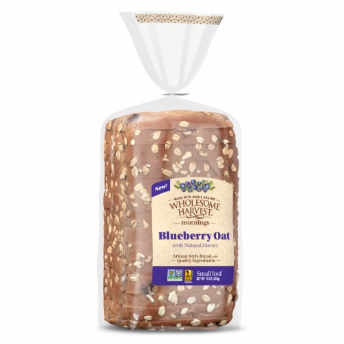 Wholesome Harvest® Blueberry & Oat Sliced Bread Perspective: left