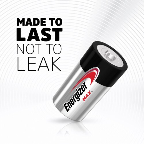 Energizer Max Alkaline C Batteries Perspective: left