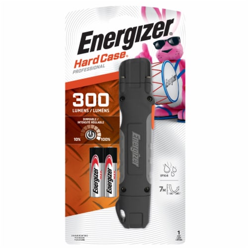 Energizer Hardcase Professional 300 Lumens Battery Powered LED Flashlight Perspective: left