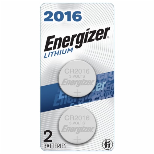 Energizer Watch Electronic Lithium Coin 2016 Batteries - 2 Pack Perspective: left