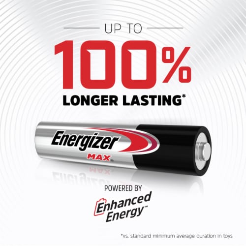 Energizer MAX AAA Batteries , Triple A Alkaline Batteries Perspective: left