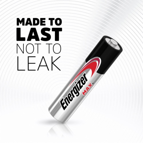 Energizer MAX AAA Batteries 8 Pack, Triple A Alkaline Batteries Perspective: left