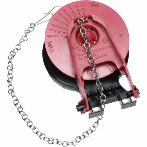 Fluidmaster PerforMAX Red/Black Rubber Flush Valve Kit Perspective: left
