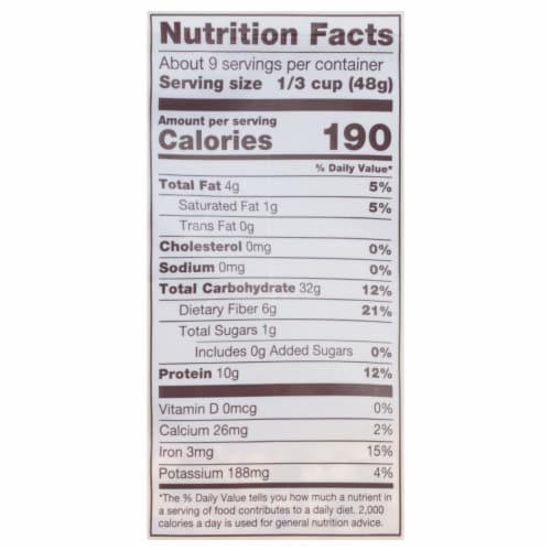 Bob's Red Mill Gluten Free Protein Oats Perspective: left