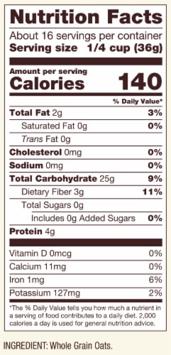 Bob's Red Mill Gluten Free Scottish Oatmeal Perspective: left