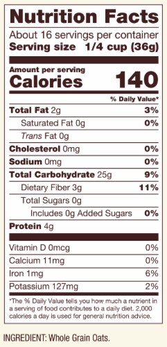 Bob's Red Mill Gluten Free Scottish Oatmeal Perspective: left