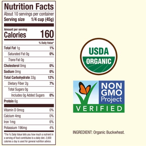 Bob's Red Mill Organic Buckwheat Groats Perspective: left