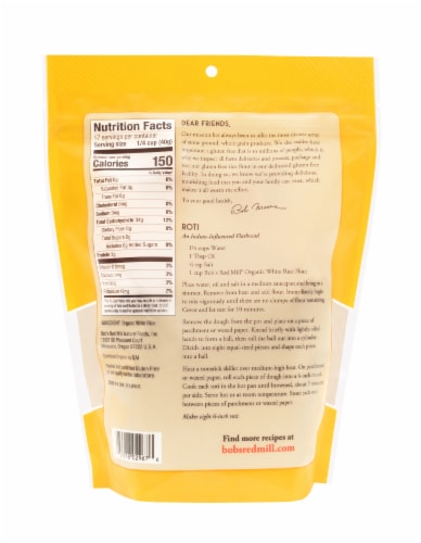 Bob's Red Mill Organic Gluten Free White Rice Flour Perspective: left