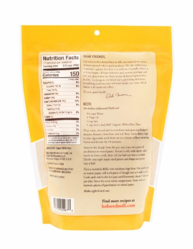 Bob's Red Mill Organic Gluten Free White Rice Flour Perspective: left