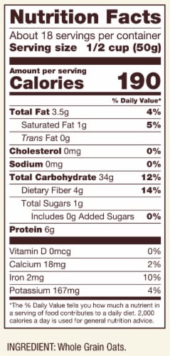 Bob's Red Mill® Extra Thick Whole Grain Rolled Oats Perspective: left