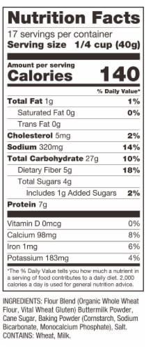 Bob's Red Mill® Buttermilk Pancake & Waffle Mix Perspective: left