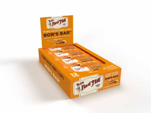 Bob's Red Mill Peanut Butter Honey & Oats Bob's Bars Perspective: left