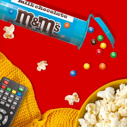 M&M'S MINIS Milk Chocolate Candy Tube (Package May Vary) Perspective: left