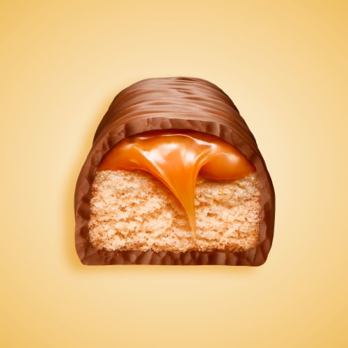 Twix Full Size Caramel Chocolate Cookie Candy Bar Perspective: left
