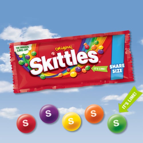 Skittles® Original Share Size Candy Perspective: left