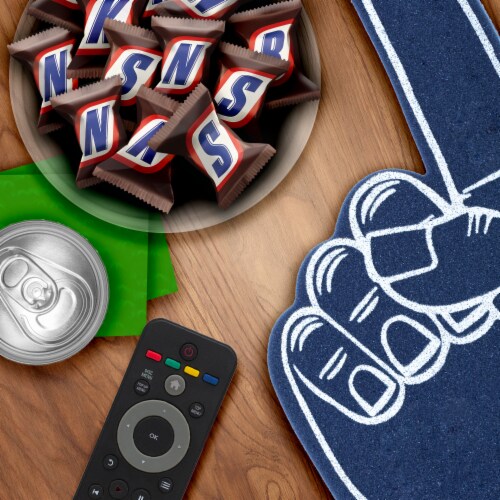 Snickers Minis Size Original Milk Chocolate Bars Bag Perspective: left