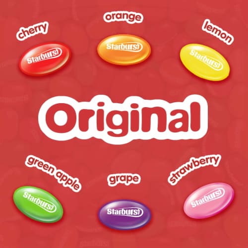 Starburst Original Easter Jelly Beans Chewy Candy Bag Perspective: left