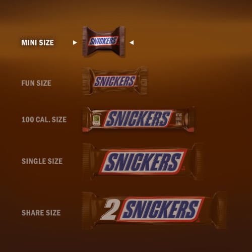 Snickers Mini Size Milk Chocolate Candy Bars Bag, 40 oz - Fry's Food Stores