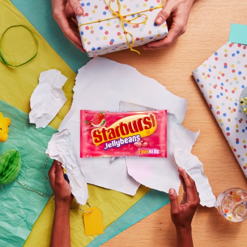Starburst FaveREDs Jelly Beans Easter Candy Bag Perspective: left