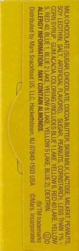 M&M's Peanut Milk Chocolate Candies Theater Box Perspective: left