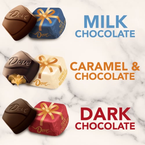 Dove Promises Christmas Assorted Chocolate Candy Gift Bag Perspective: left