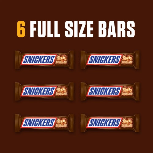 Snickers Chocolate Bar Full Size Candy Bulk Perspective: left