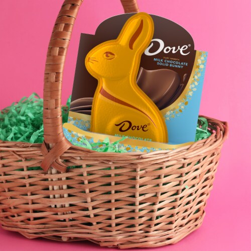 Dove Easter Bunny Milk Chocolate Candy Perspective: left