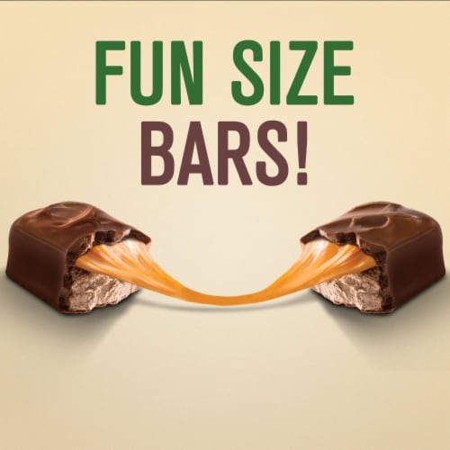 Milky Way Fun Size Chocolate Candy Bars Bag Perspective: left
