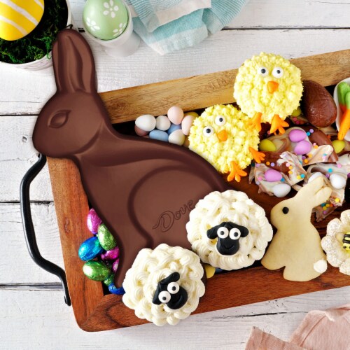 Dove Milk Chocolate Solid Easter Bunny Candy Box Perspective: left