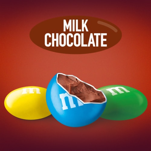 M&M'S Fun Size Milk Chocolate Candy Bag Perspective: left