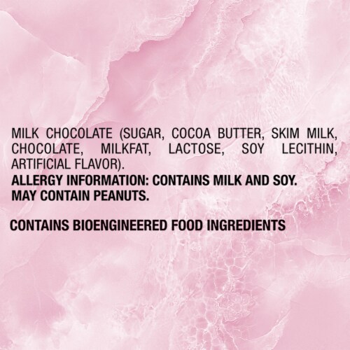 Dove® Solid Milk Chocolate Heart Valentine Candy Perspective: left