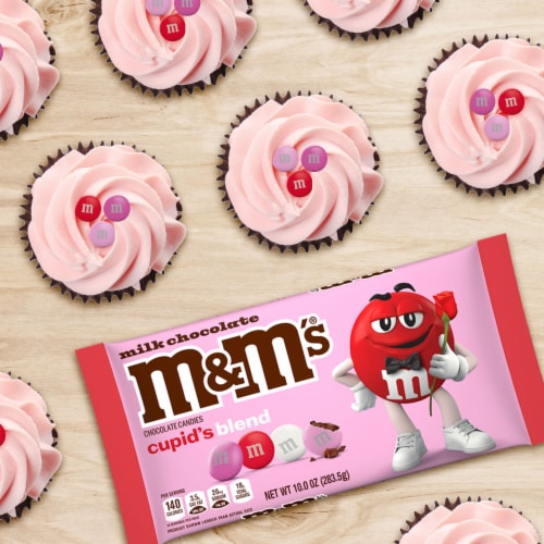 M&M'S Cupid's Mix Valentines Day Milk Chocolate Candy Perspective: left
