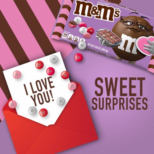 M&M'S Fudge Brownie Chocolate Valentine Candy Bag, 9.5 oz - Mariano's