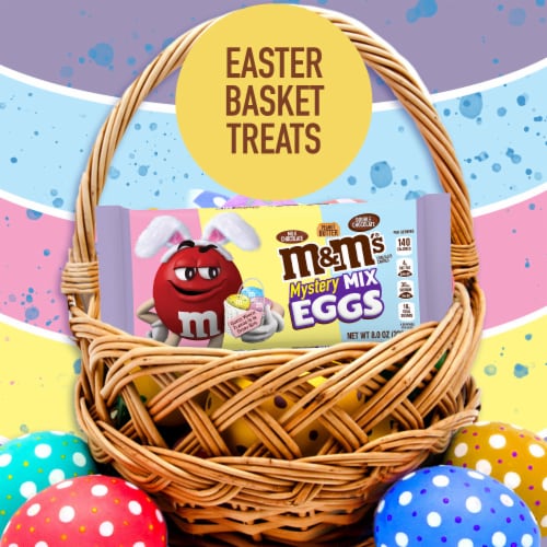 M&M'S Peanut Butter Chocolate Speckled Easter Egg Candy, 9.2 oz Bag