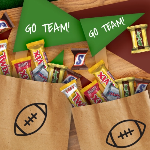 Snickers & Twix & Milky Way & 3 Musketeers Chocolate Candy Bar Assortment Bag Perspective: left