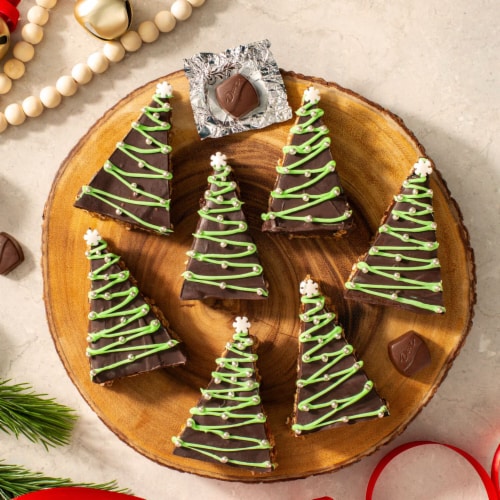 Dove Promises Milk Dark & Caramel Chocolate Christmas Candy Bag Perspective: left