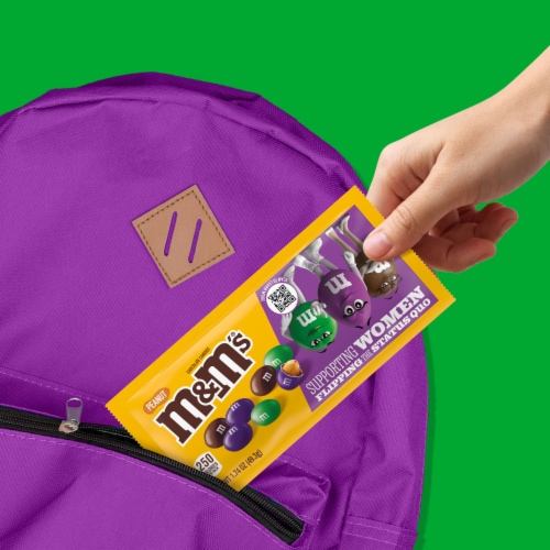 M&M'S Limited Edition Peanut Milk Chocolate Candy featuring Purple Candy Bag,  1.74 oz - Fry's Food Stores