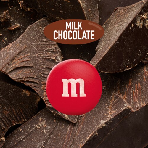 M&M'S Milk Chocolate Red, Pink & White Valentine's Day Candy Gift Box Perspective: left