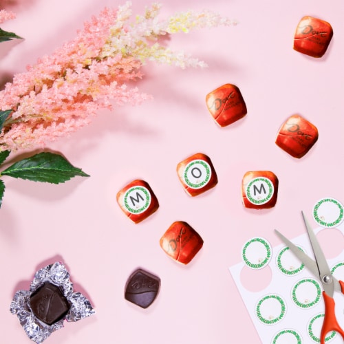 Dove Promises Dark Chocolate Easter Candy Bag Perspective: left