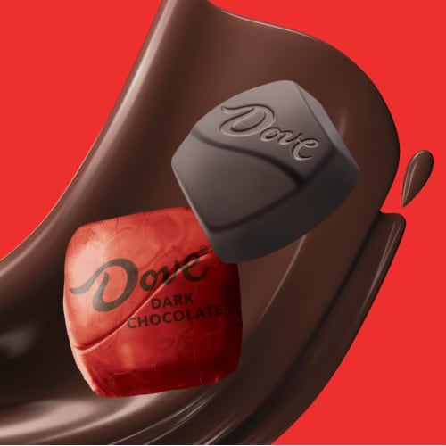 Dove Promises Dark Chocolate Large Bag Easter Candy Bag Perspective: left