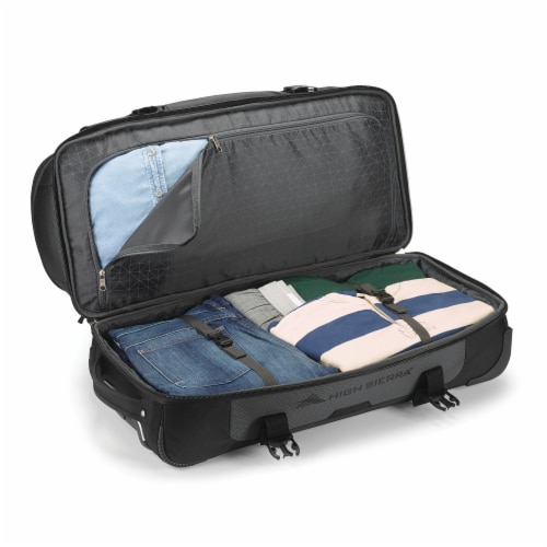 High Sierra Fairlead 28 Inch Drop Bottom Wheeled Duffel Bag with Handle