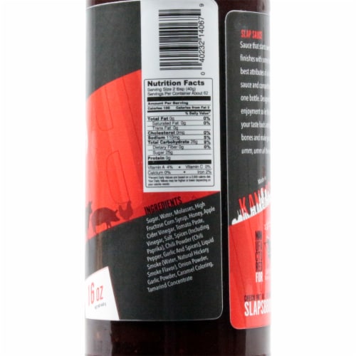 Slaps Bbq Kansas City Style Slap Sauce 16 Oz Competition Rated Barbecue ...