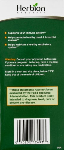 Herbion Respiratory Care Herbal Granules Sachets 10 Count Perspective: left
