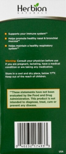 Herbion Respiratory Care Herbal Granules Sachets 10 Count Perspective: left