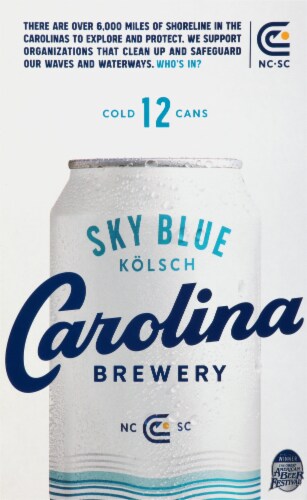 Carolina Brewing Company Sky Blue Kolsch Perspective: left