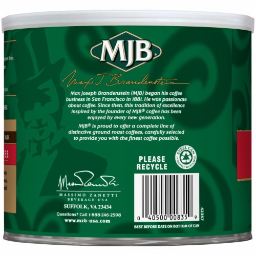 MJB® Premium Ground Coffee Perspective: left