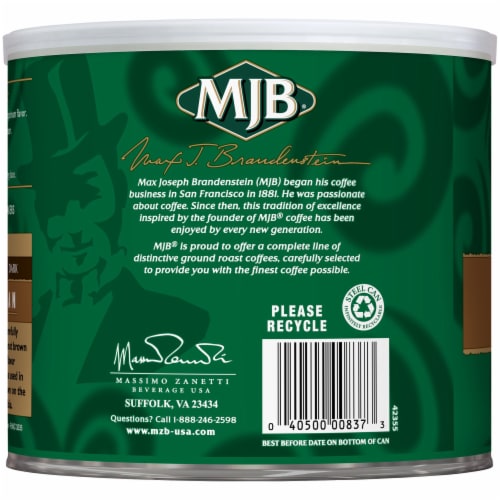 MJB® 100% Colombian Ground Coffee Perspective: left