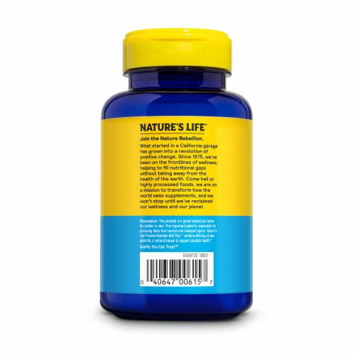 Nature's Life® Prostate Maintain™ 320 mg Capsules Perspective: left